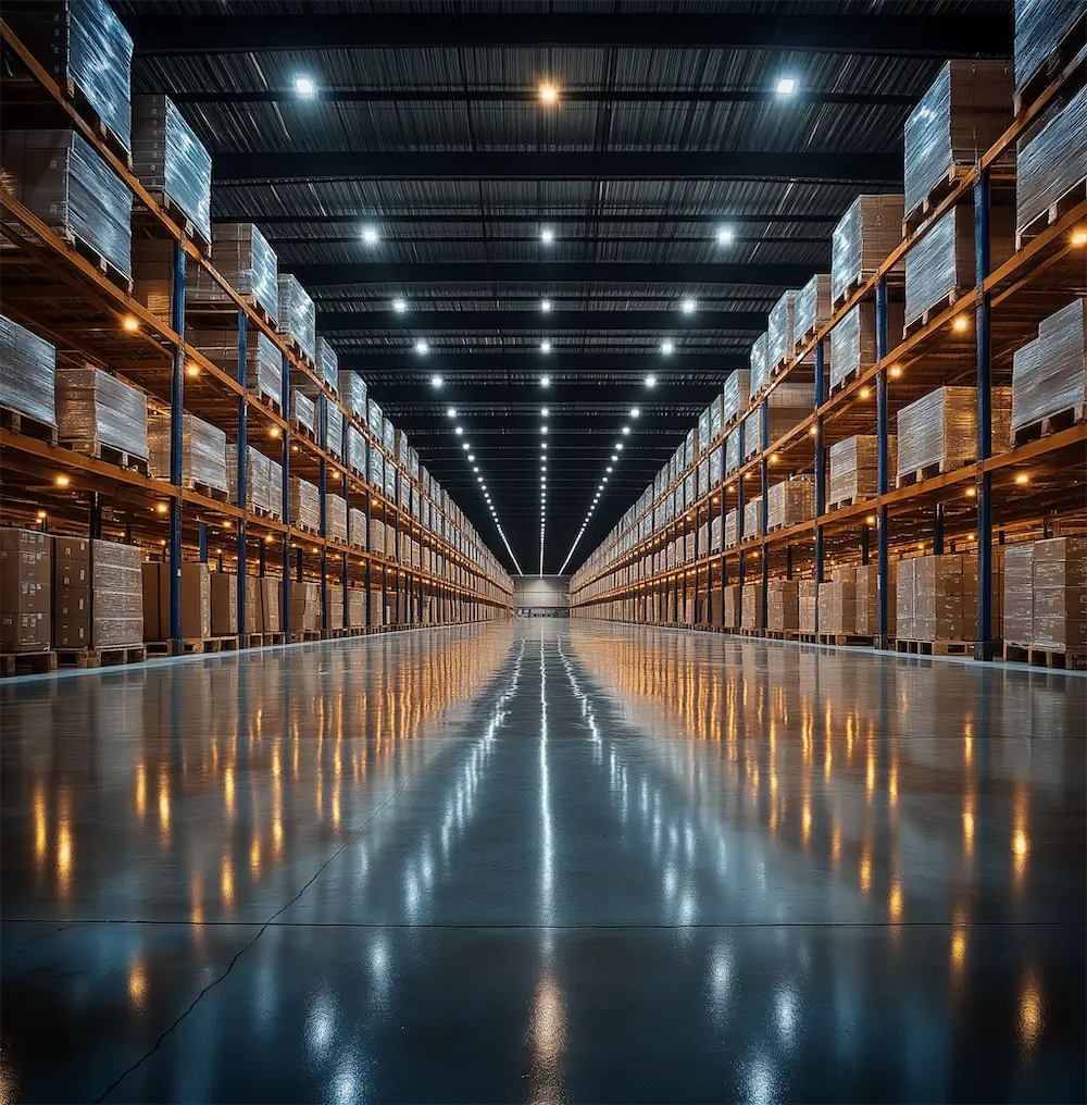 BDSZ Wholesale distribution warehouse interior